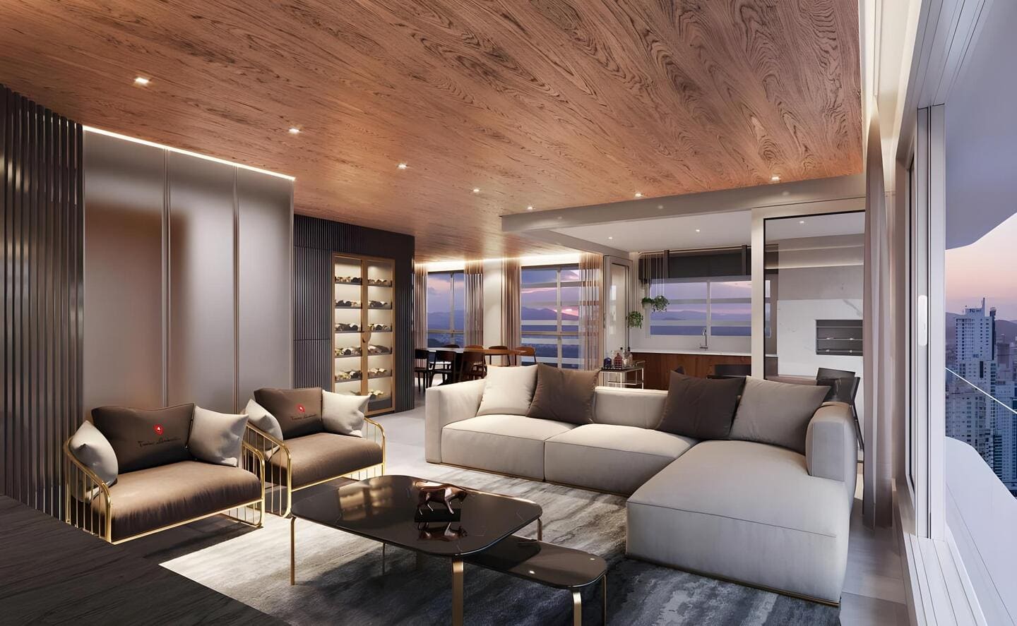 Luxury clubhouse night view Lamborghini Residences Gurgaon