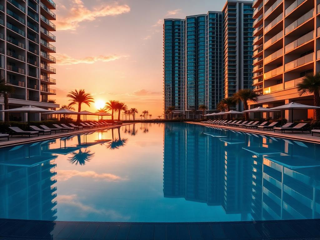 Olympic swimming pool Lamborghini Residences Gurgaon resort style